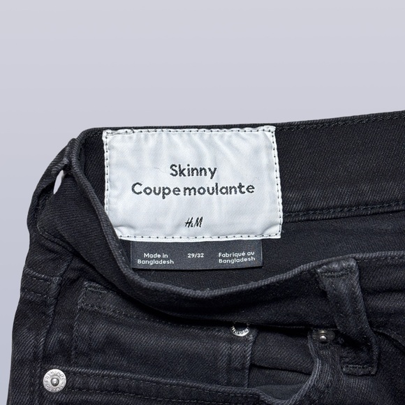 H&M Men's Dark Skinny Jeans - Picture 2 of 3